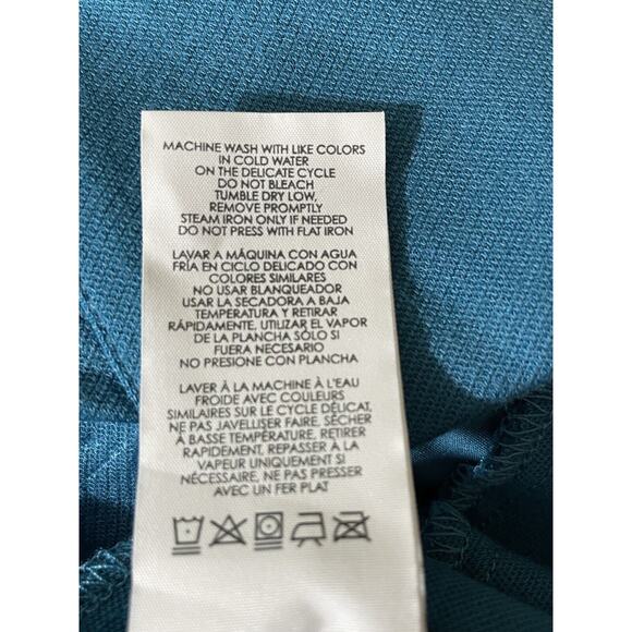 Cabi Style 3220 Turquoise Sigourney Pencil Skirt Size 2 Pockets Career Classic - Picture 9 of 10